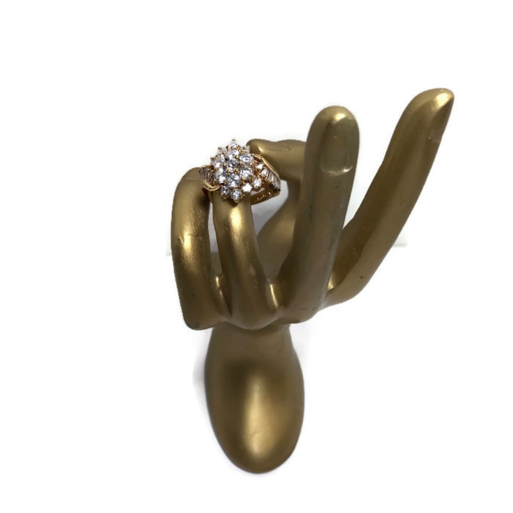 HSN Absolute Cubic Zirconia Sterling Cocktail Ring - Picture 2 of 8